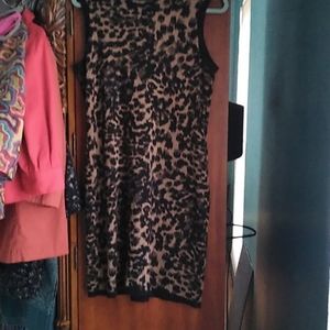 Calvin Klein Knit Leopard Dresd